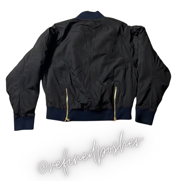 FRAME Unisex Nylon Cropped Bomber Jacket Sample size Small NWT - Picture 3 of 4